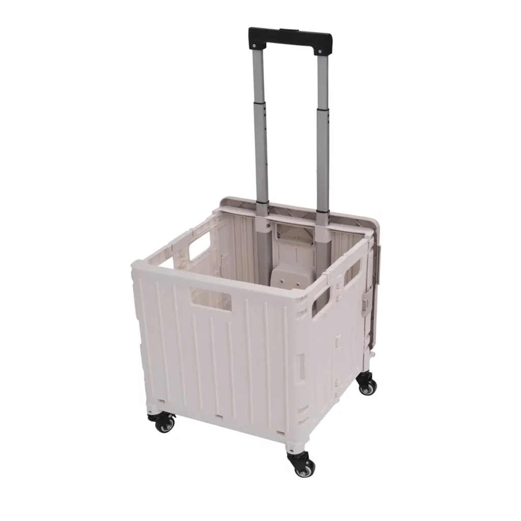 Foldable Shopping Cart Trolley Grey
